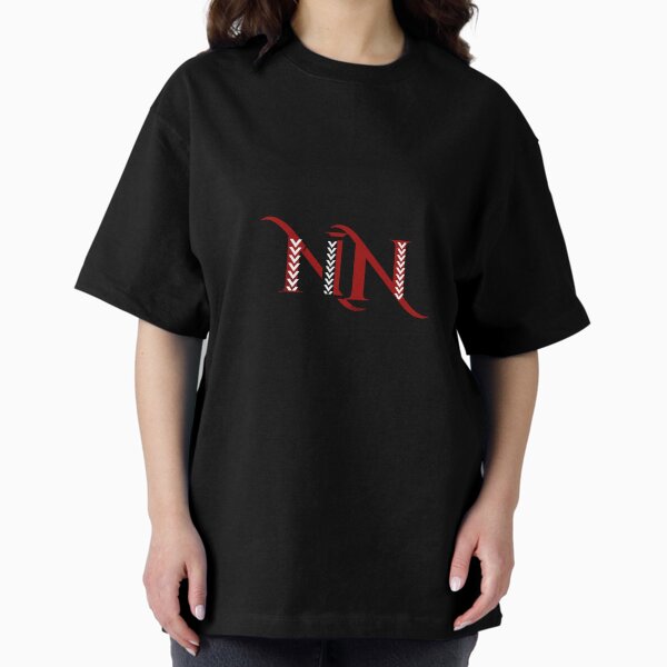 culturally rich designed NDN lettering with feather Oversized T-Shirt