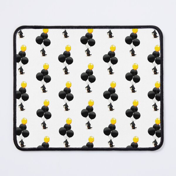 Item preview, black dog carrying balloons designed and sold by optimusprime39.