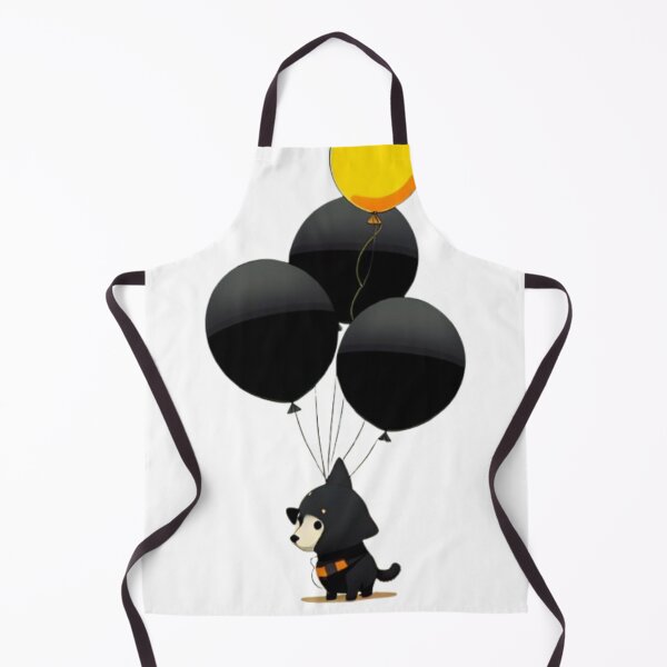 Item preview, black dog carrying balloons designed and sold by optimusprime39.