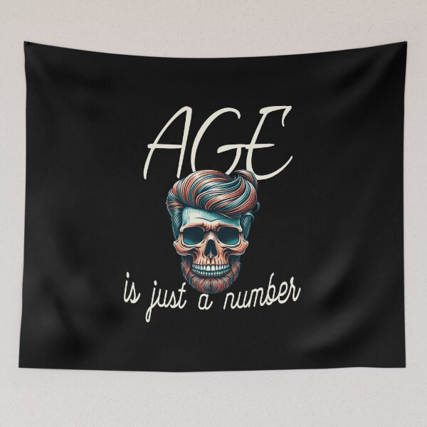 Item preview, Age is just a Number Handsome Skull designed and sold by SunnybyJack.