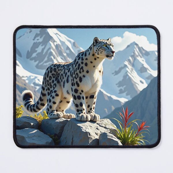 Item preview, Majestic Snow Leopard in Mountain Landscape designed and sold by GaricDrawsob.