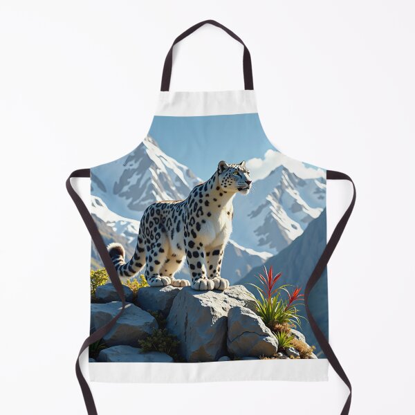 Item preview, Majestic Snow Leopard in Mountain Landscape designed and sold by GaricDrawsob.
