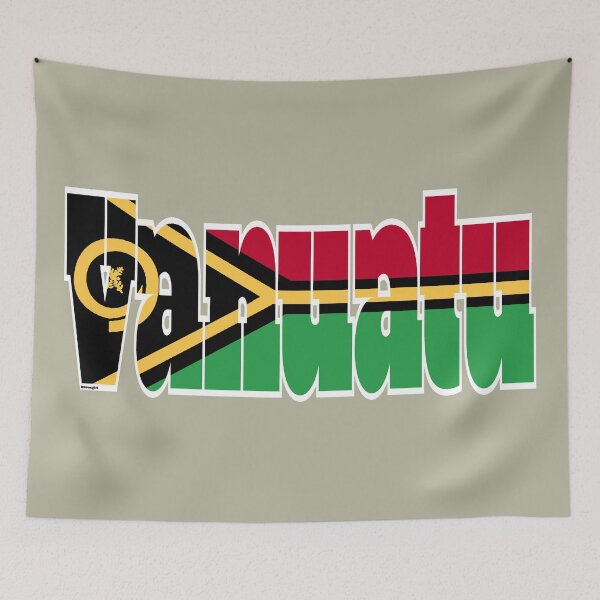 Item preview, Vanuatu Font with Vanuatuan Flag designed and sold by Havocgirl.