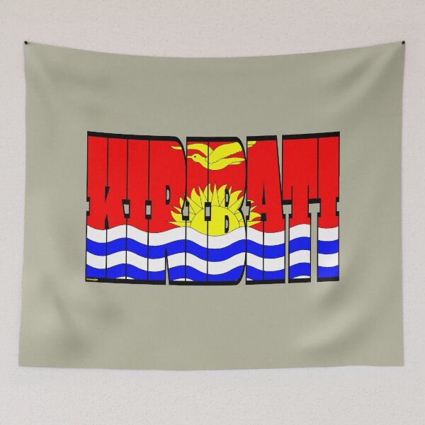 Item preview, Kiribati Font with I-Kiribati Flag designed and sold by Havocgirl.