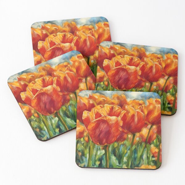 Item preview, Field of Tulips designed and sold by The Wandering Bookworm.