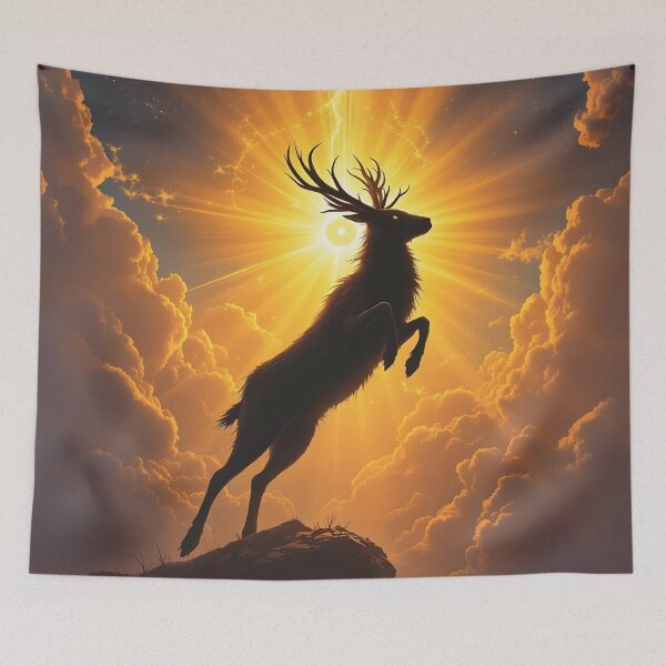 Item preview, Stag and Star designed and sold by HabitableMoons.