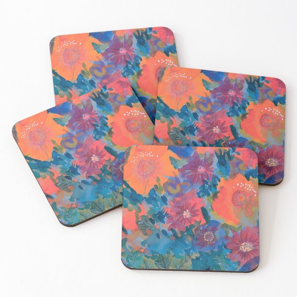 Item preview, Digital Doppleganger. Coral floral smash designed and sold by bekki smith.