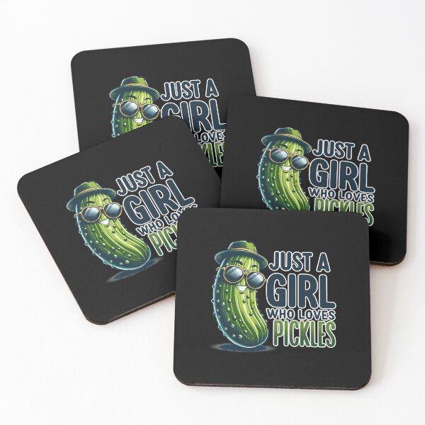Item preview, I'm Just a Girl Who Loves Pickles Funny Pickle Lovers Tee designed and sold by smartrocket.