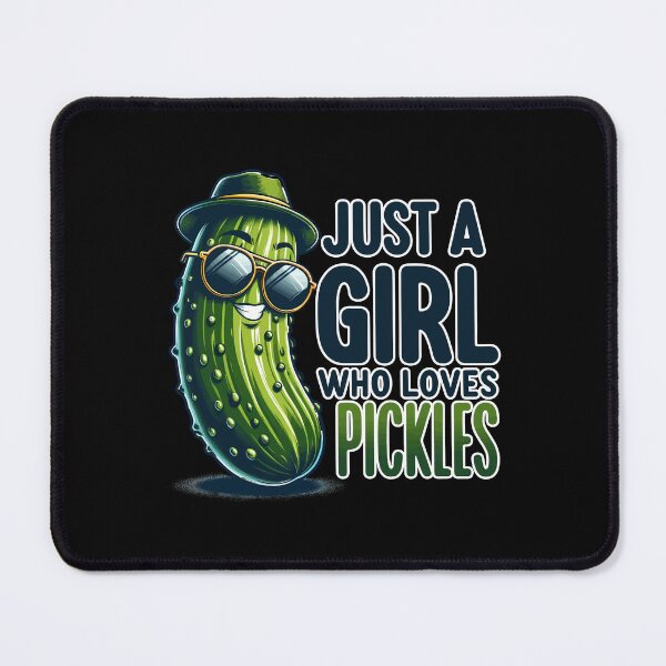 Item preview, I'm Just a Girl Who Loves Pickles Funny Pickle Lovers Tee designed and sold by smartrocket.