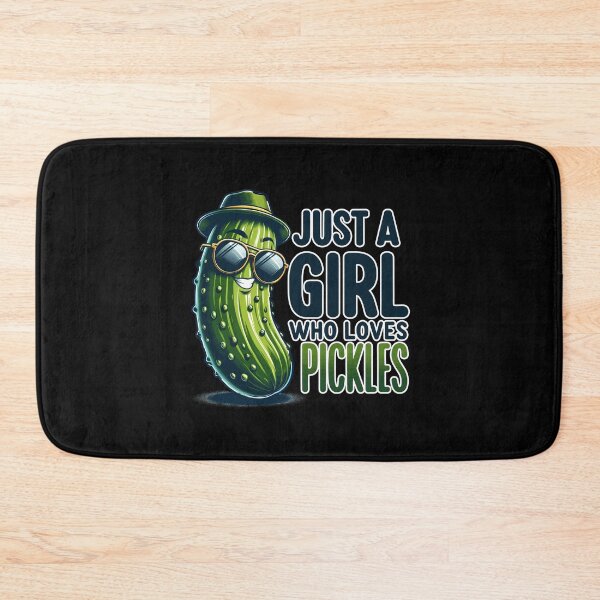 Item preview, I'm Just a Girl Who Loves Pickles Funny Pickle Lovers Tee designed and sold by smartrocket.