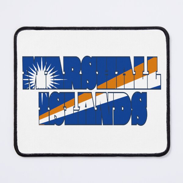 Item preview, Marshall Island Font with Marshallese Flag designed and sold by Havocgirl.