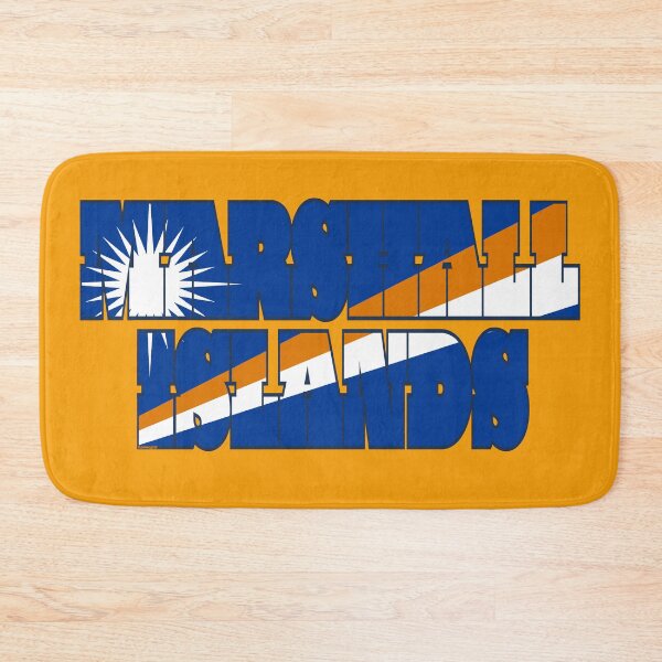 Item preview, Marshall Island Font with Marshallese Flag designed and sold by Havocgirl.