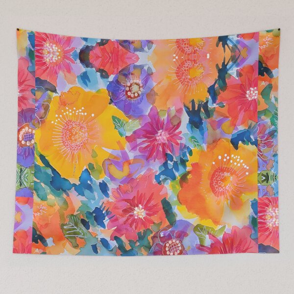 Item preview, Digital Doppleganger. Warm floral smash designed and sold by bekki smith.