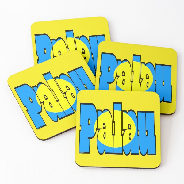 Item preview, Palau Font with Palauan Flag designed and sold by Havocgirl.