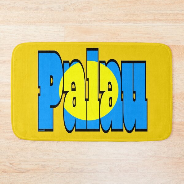Item preview, Palau Font with Palauan Flag designed and sold by Havocgirl.