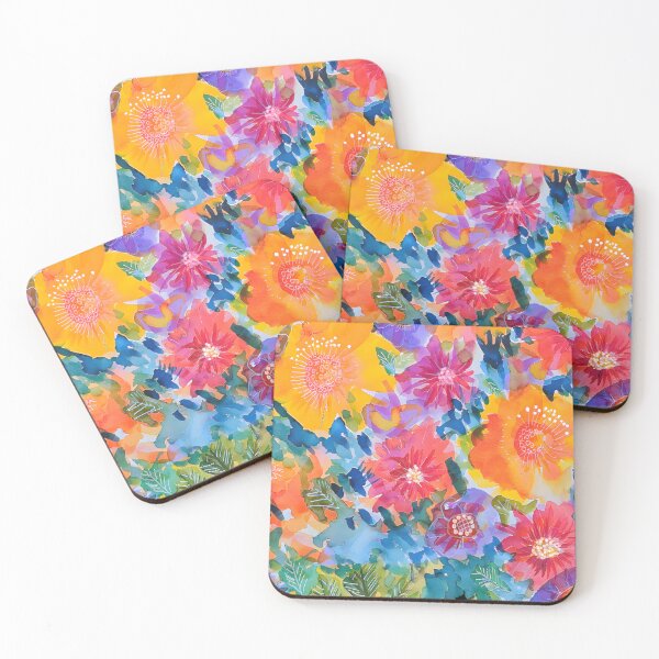 Item preview, Digital Doppleganger. Warm floral smash designed and sold by bekki smith.