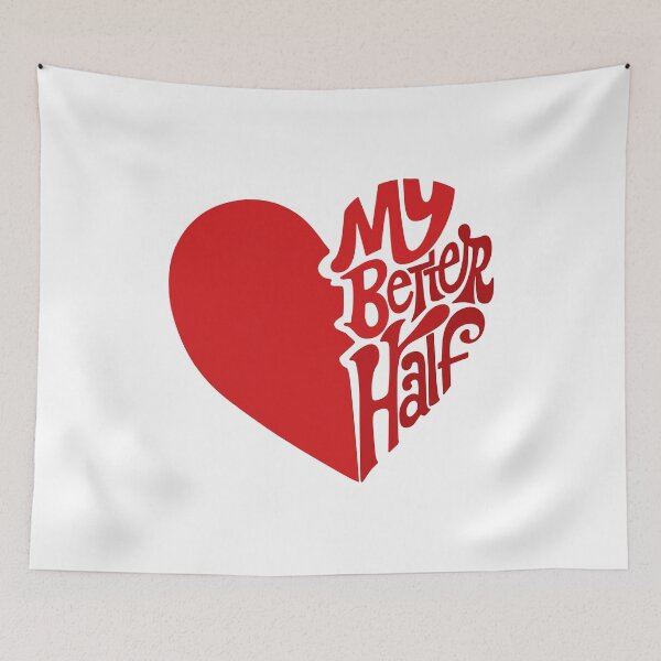 Item preview, My Better Half: Broken Heart Design with a Romantic Twist | Perfect for Valentine's Day designed and sold by H Jonas.