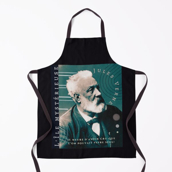 Item preview, Jules Verne quote: “je meurs d'avoir cru que l'on pouvait vivre seul!” designed and sold by artbleed.