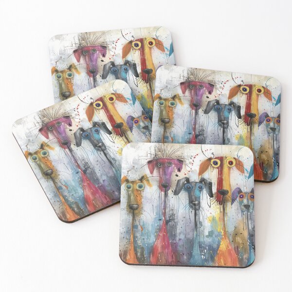 Item preview, Colorful Canine Chaos designed and sold by NeoNebulaArt.