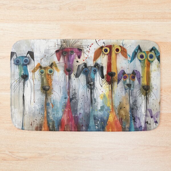 Item preview, Colorful Canine Chaos designed and sold by NeoNebulaArt.