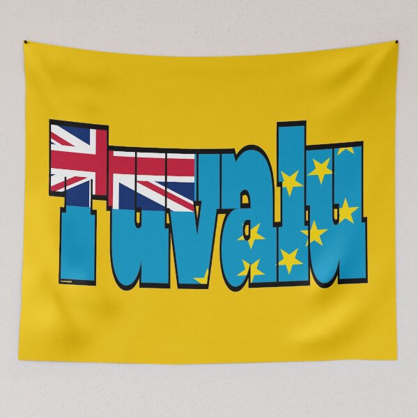 Item preview, Tuvalu Flag Inside Tuvaluan Font designed and sold by Havocgirl.