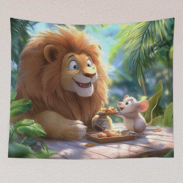 Item preview, The Lion's Little Friend designed and sold by silp159.