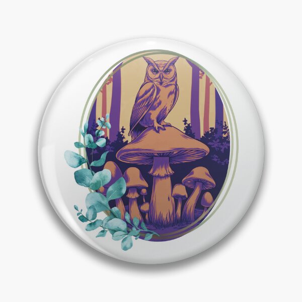 Item preview, Owl & Mushrooms designed and sold by MakeWayDesign.