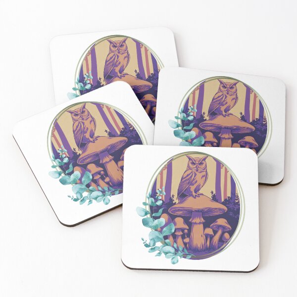 Item preview, Owl & Mushrooms designed and sold by MakeWayDesign.