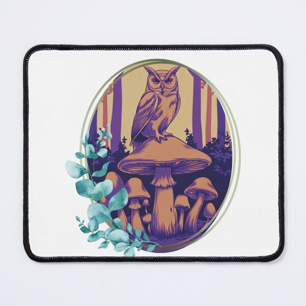 Item preview, Owl & Mushrooms designed and sold by MakeWayDesign.