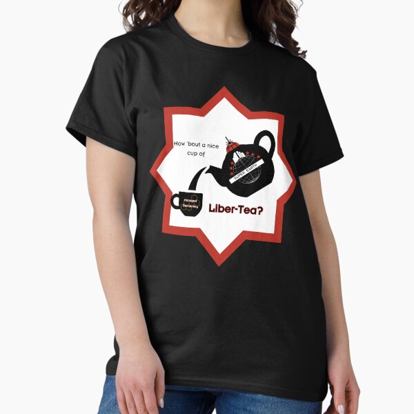 Artikel-Vorschau von Wie wär's mit einer schönen Tasse Liber-Tee?, designt und verkauft von Black Cat Unicorns.