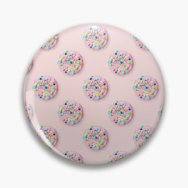 Item preview, Pink iced donuts on a pink back drop. designed and sold by claireseyeview.
