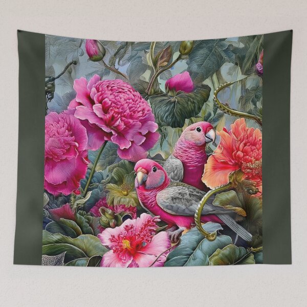 Item preview, Parrots and flowers designed and sold by andreisky.