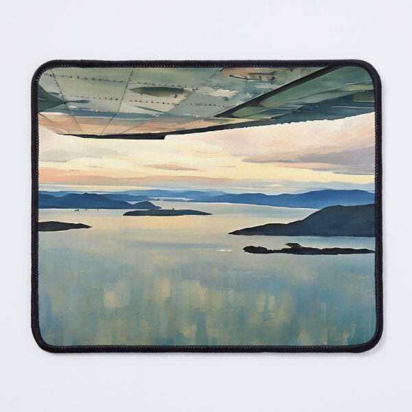 Item preview, Flying By San Juan Islands WA (Impressionist) designed and sold by flyscenicair.