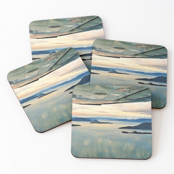 Item preview, Flying By San Juan Islands WA (Impressionist) designed and sold by flyscenicair.