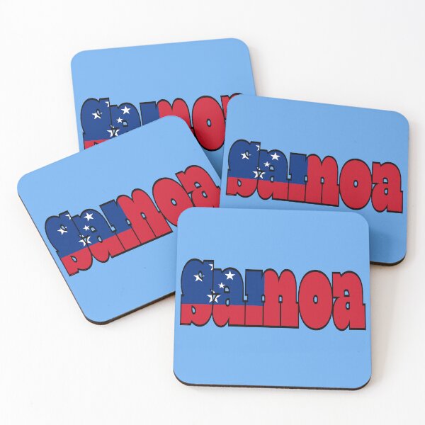 Item preview, Samoa Font with Samoan Flag designed and sold by Havocgirl.