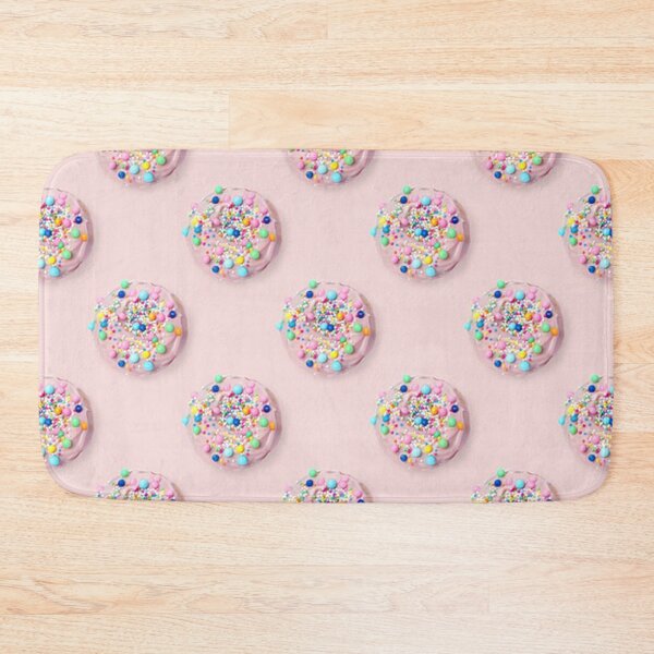 Item preview, Pink iced donuts on a pink back drop. designed and sold by claireseyeview.