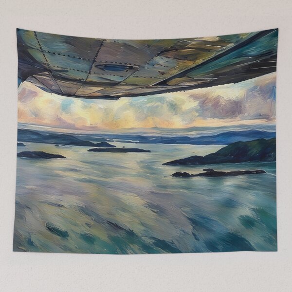 Item preview, Flying By San Juan Islands WA (Pastel) designed and sold by flyscenicair.