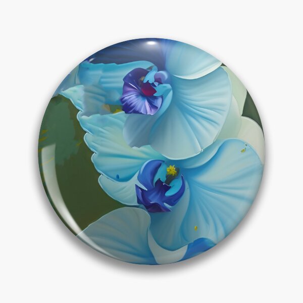 Item preview, "Elegancia azul: orquídeas azules" designed and sold by TopRBArtist.