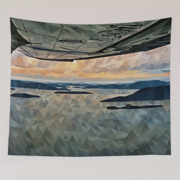 Item preview, Flying By San Juan Islands WA (Poly Art) designed and sold by flyscenicair.