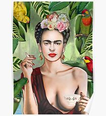 Frida con amigos Poster