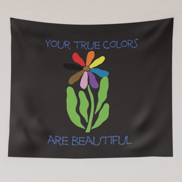 Item preview, Your True Colors are Beautiful - Abstract Flower - Version 3 designed and sold by FaeryNuff.