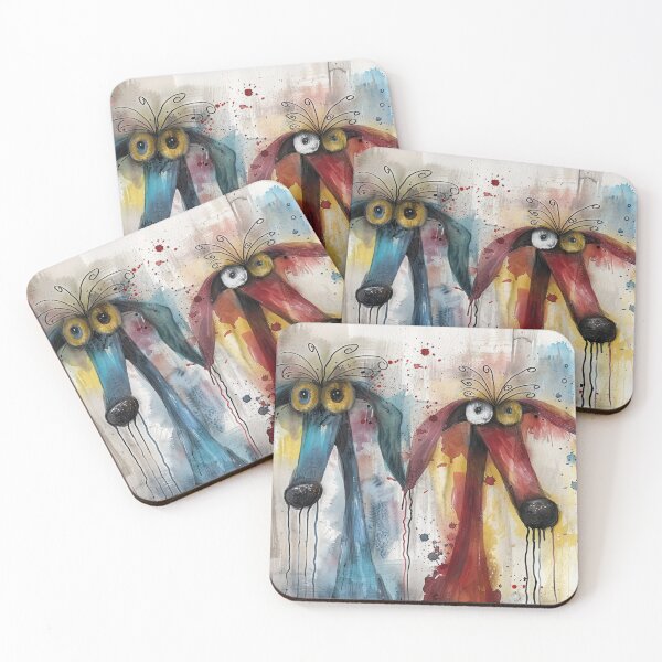 Item preview, Oddball Duo in Splatter Art designed and sold by NeoNebulaArt.