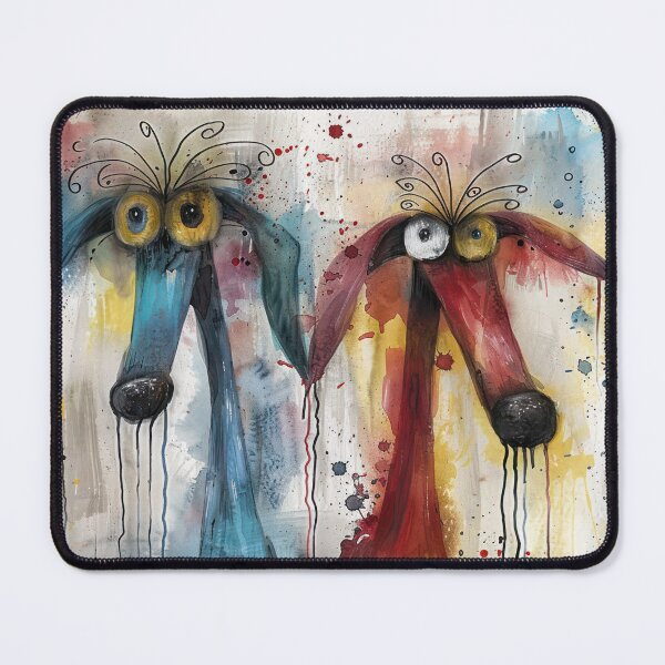 Item preview, Oddball Duo in Splatter Art designed and sold by NeoNebulaArt.