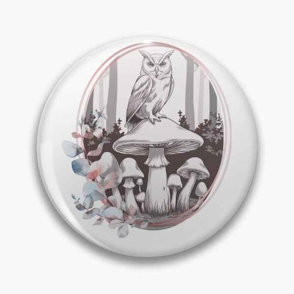 Item preview, Owl & Mushrooms designed and sold by MakeWayDesign.