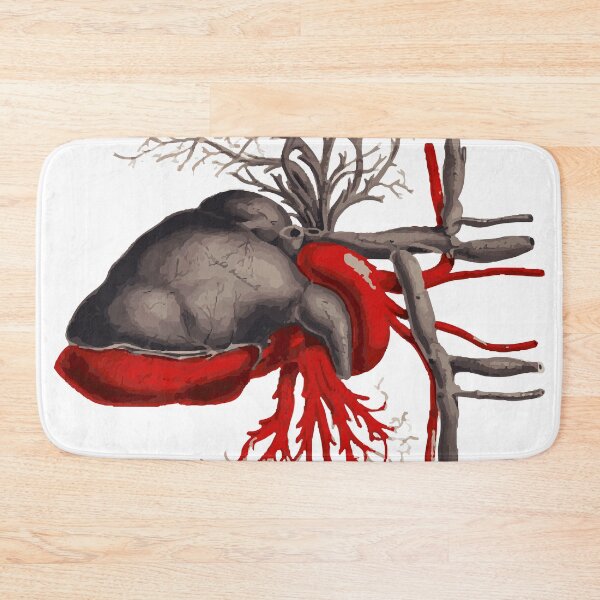 Item preview, Black and Red Human Heart – Vintage Valentine Card & Sticker designed and sold by QuteStuffHere.