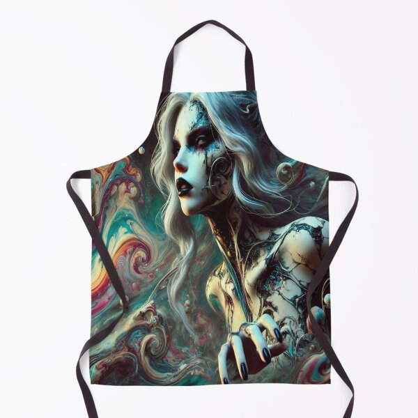 Item preview, AI generated marble woman, dystopian fantasy designed and sold by AI-this-is-AI.