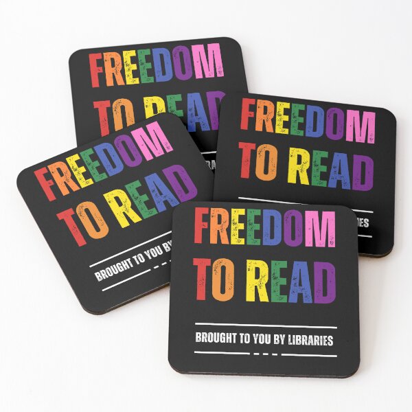 Item preview, Freedom to Read - Brought to you by Libraries - for Black coloured items designed and sold by ALIA Merchandise.