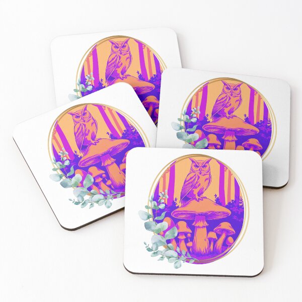 Item preview, Owl & Mushrooms designed and sold by MakeWayDesign.
