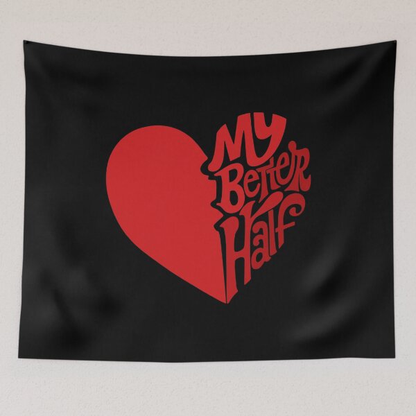 Item preview, My Better Half: Romantic Broken Heart Art | Celebrate Your Soulmate This Valentine's Day designed and sold by H Jonas.