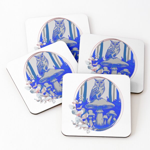 Item preview, Owl & Mushrooms designed and sold by MakeWayDesign.